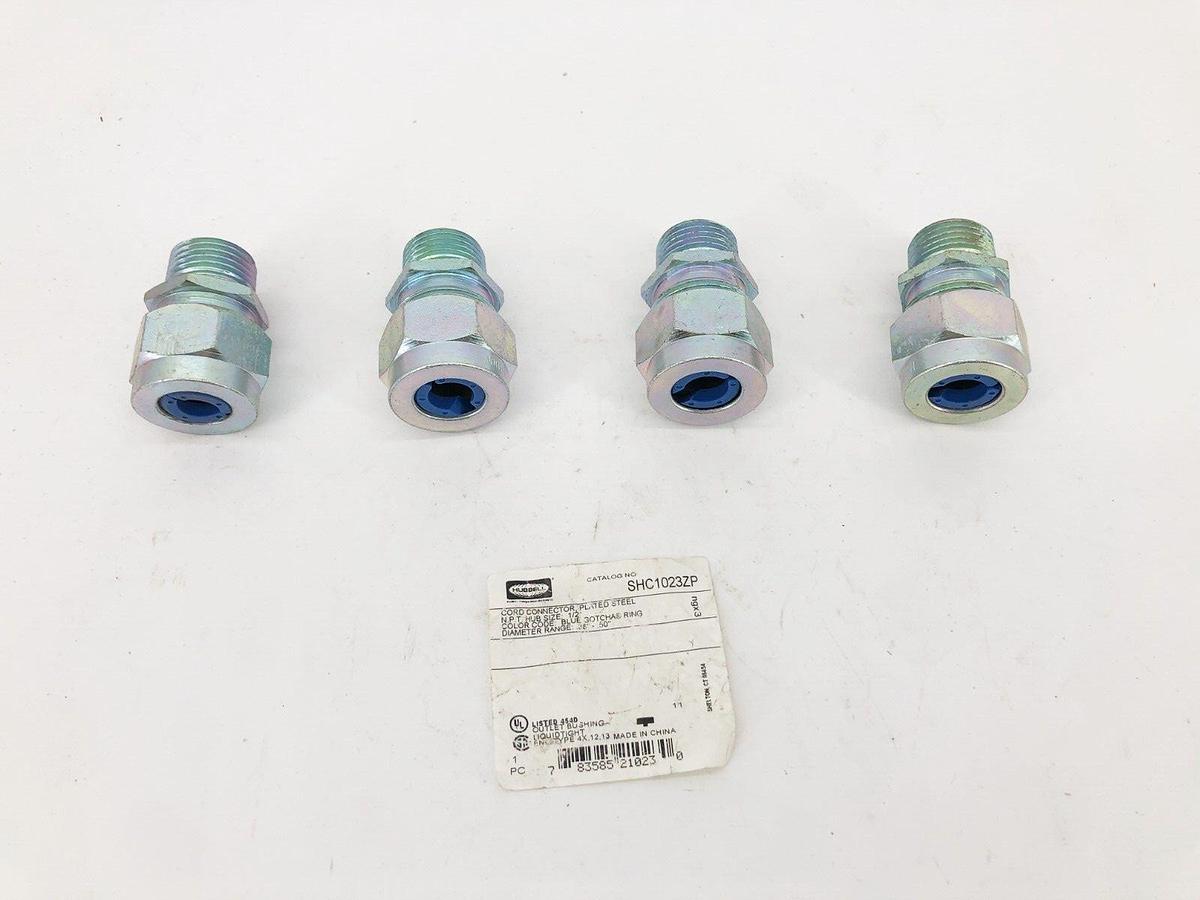 Lot of 4 New Hubbell SHC1023ZP Cord Connectors