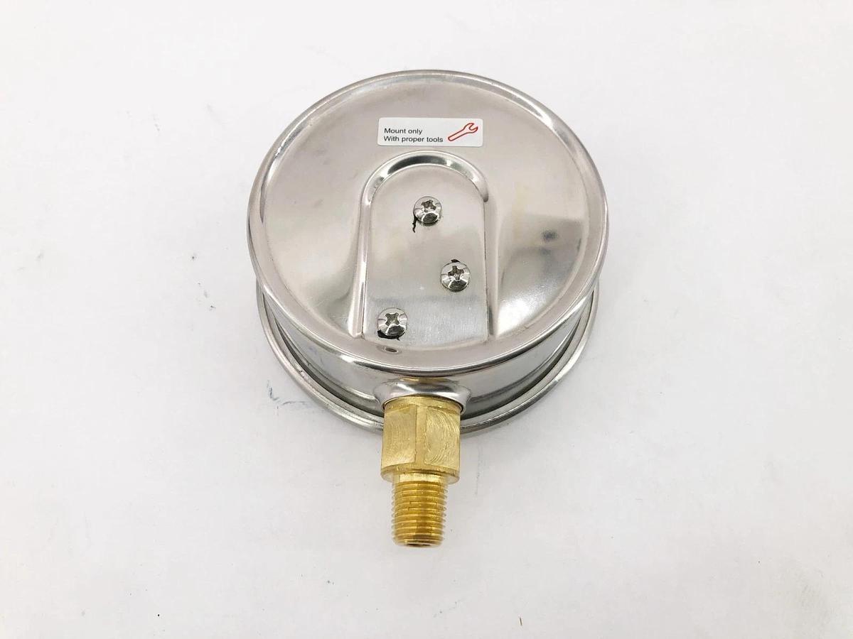 New Trerice D82B4002LA160 Pressure Gauge D82B 4" 0-160psi 1/4" Lower OC