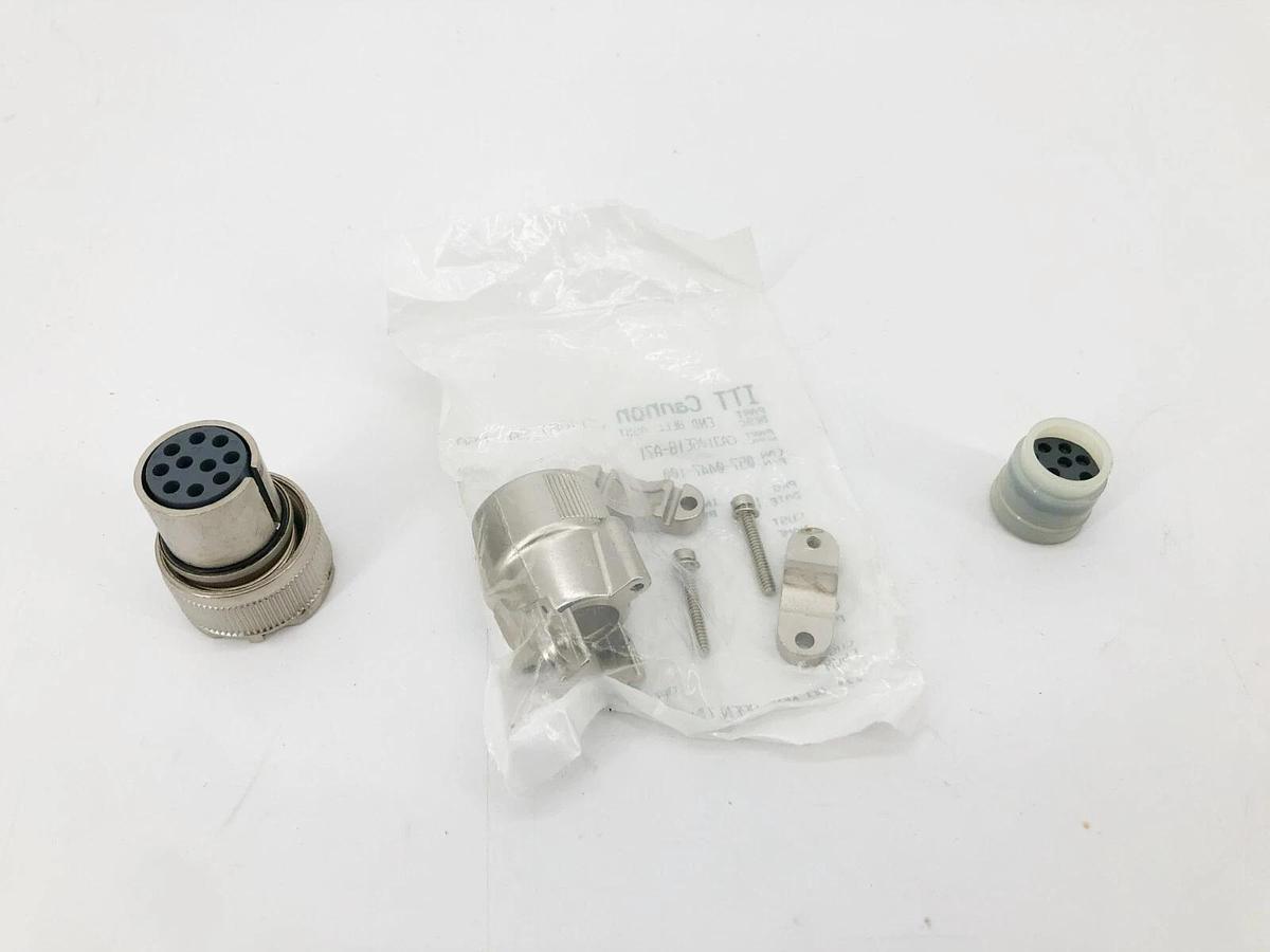 Lot of 3 New ITT Cannon CA3106E18-A71 End Bell Assembly 057-0447-100
