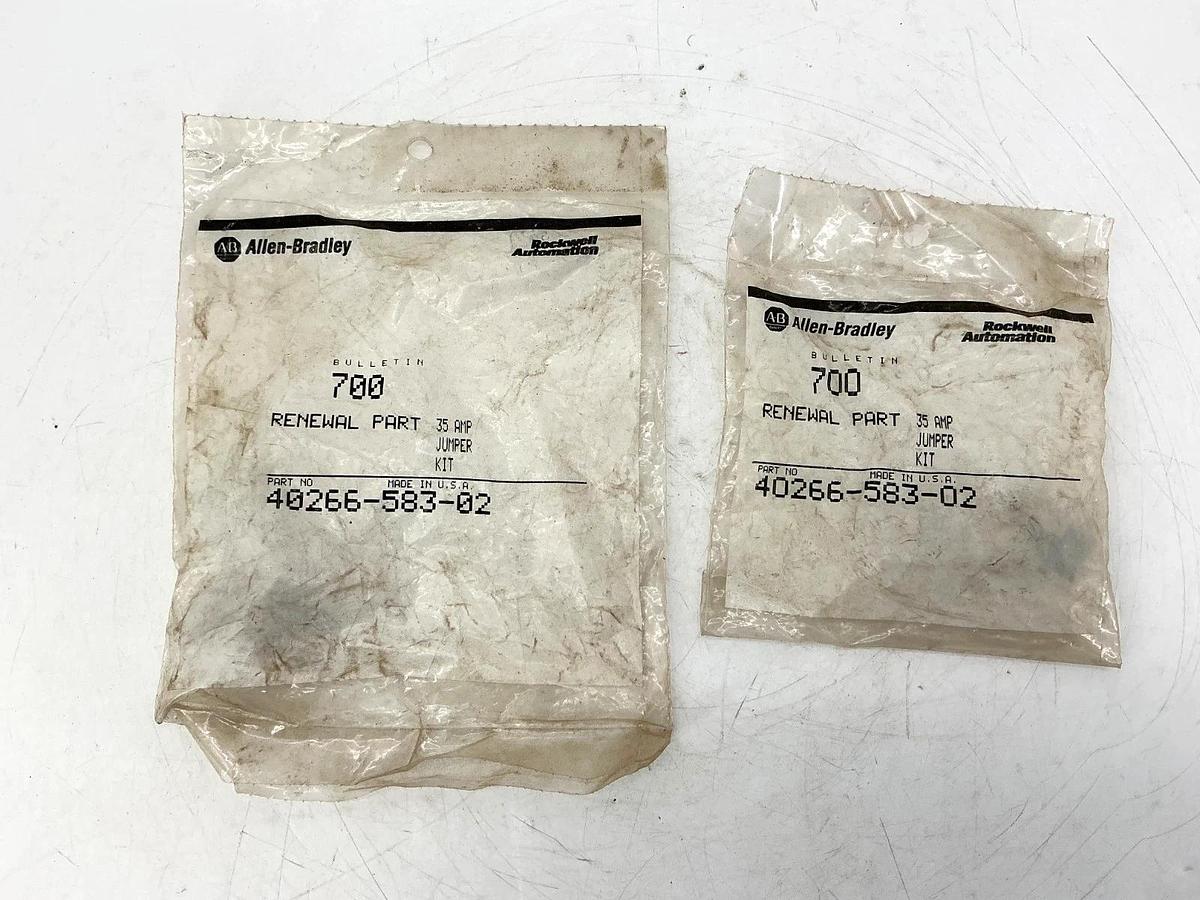 Lot of 2 New Allen Bradley 40266-583-02 Renewal Part 35A Jumper Kit