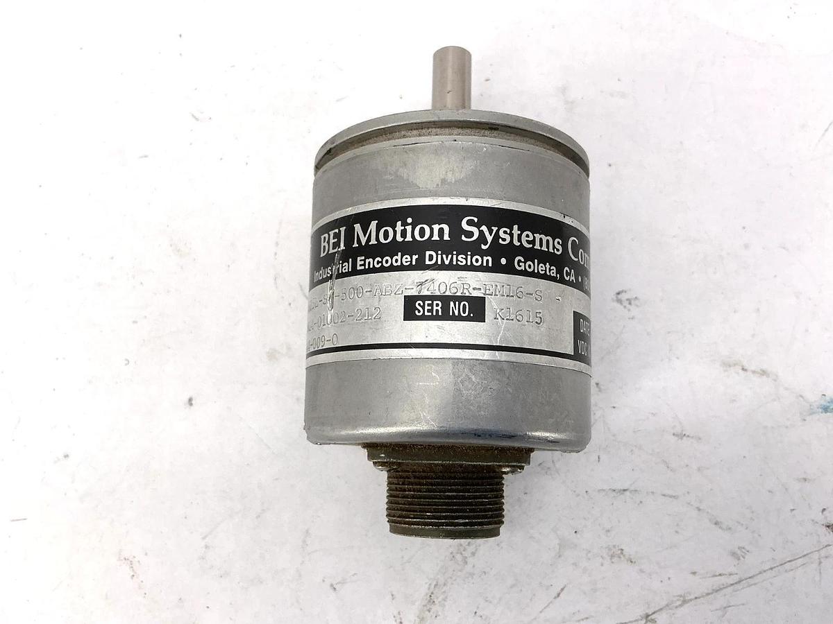 Used BEI H25E-SB-500-ABZ-7406R-EM16-S Encoder 7-Pin