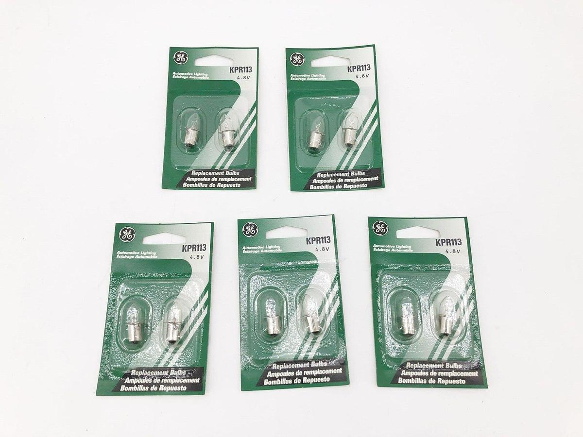 Lot of 10 New GE General Electric KPR113 Flashlight Lamp Bulbs 4.8V