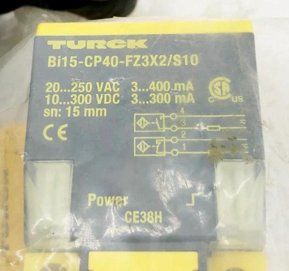 New Turck Bi15-CP40-FZ3X2/S10 Proximity Sensor 20-250VAC 13410 - No Box