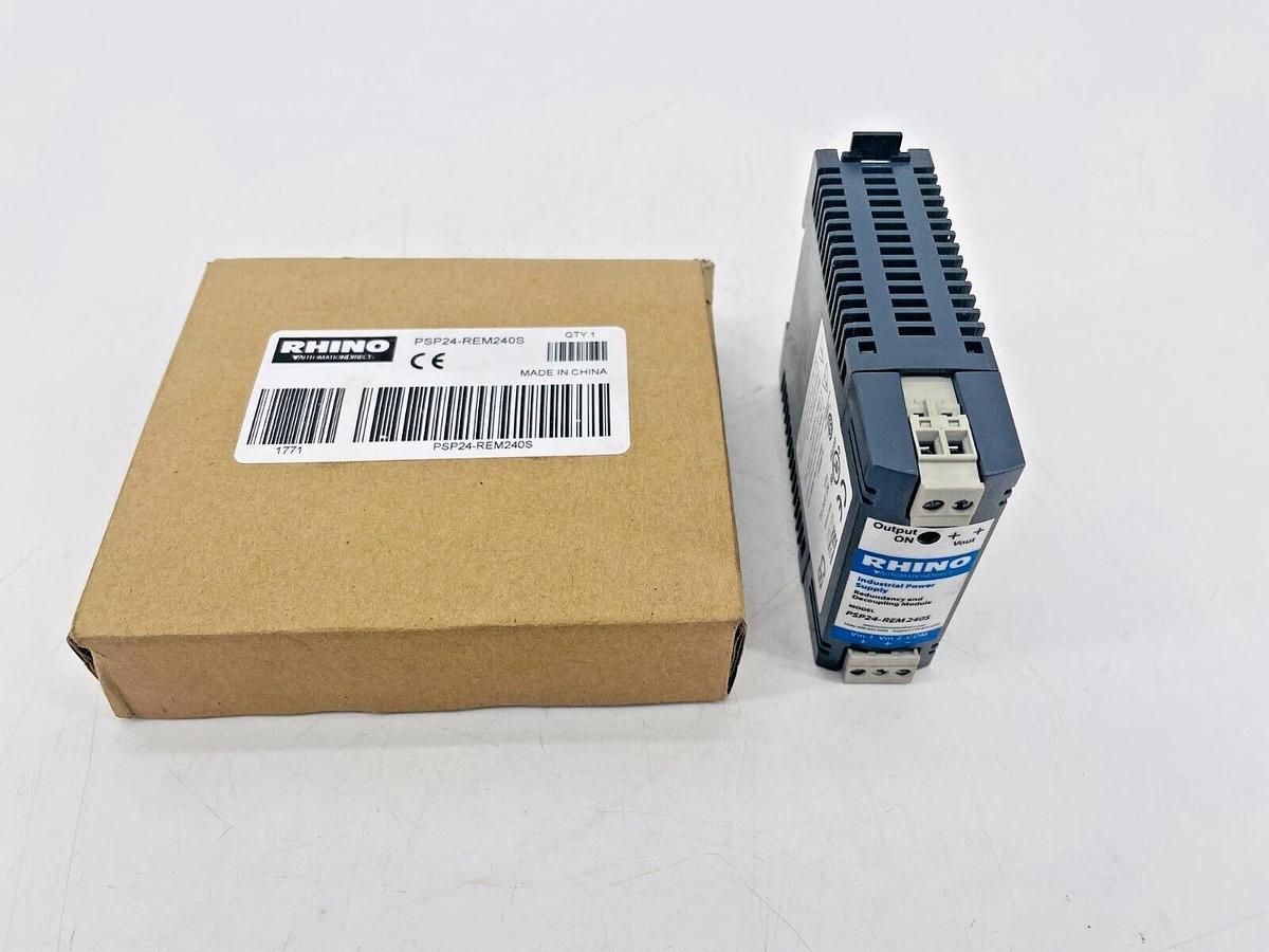 New Rhino Automation Direct PSP24-REM240S Redundancy Module 4-59VDC 8A