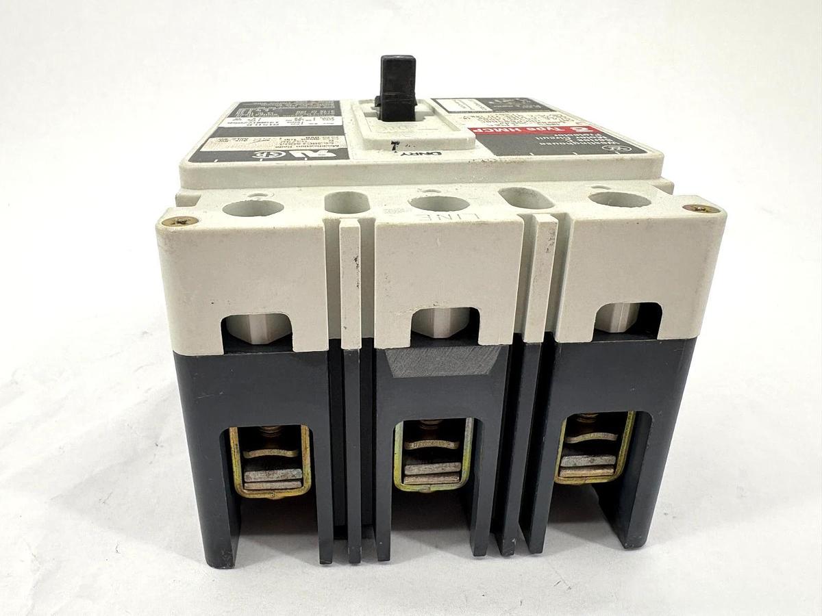Used Westinghouse HMCP003A0C 3A Circuit Breaker w/ A1X1LB Aux. Switch 3P 600VAC 250VD