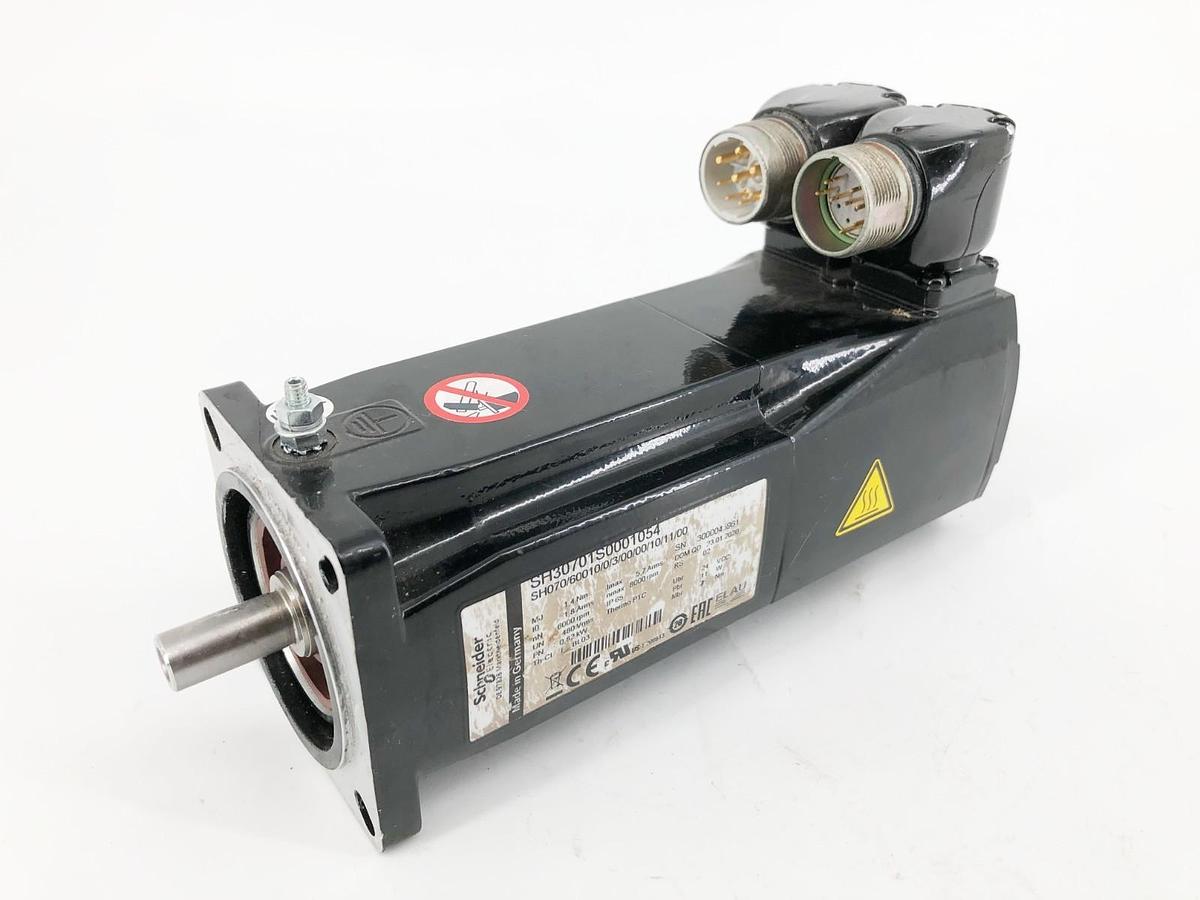 Used Schneider Electric SH30701S0001054 Servo Motor SH070/60010/0/3/00/00/10/11/00