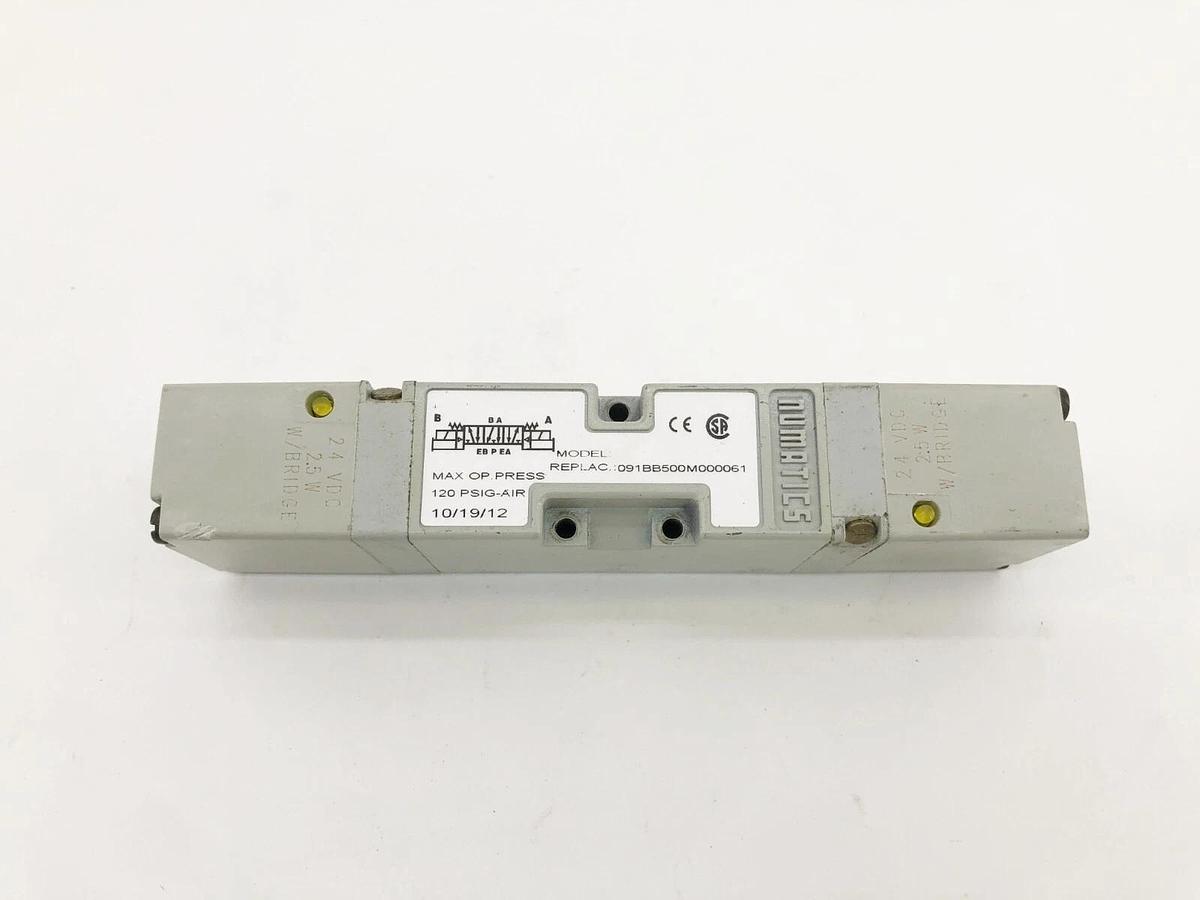 New Numatics 091BB500M000061 Solenoid Valve 24VDC 120psig - No Box