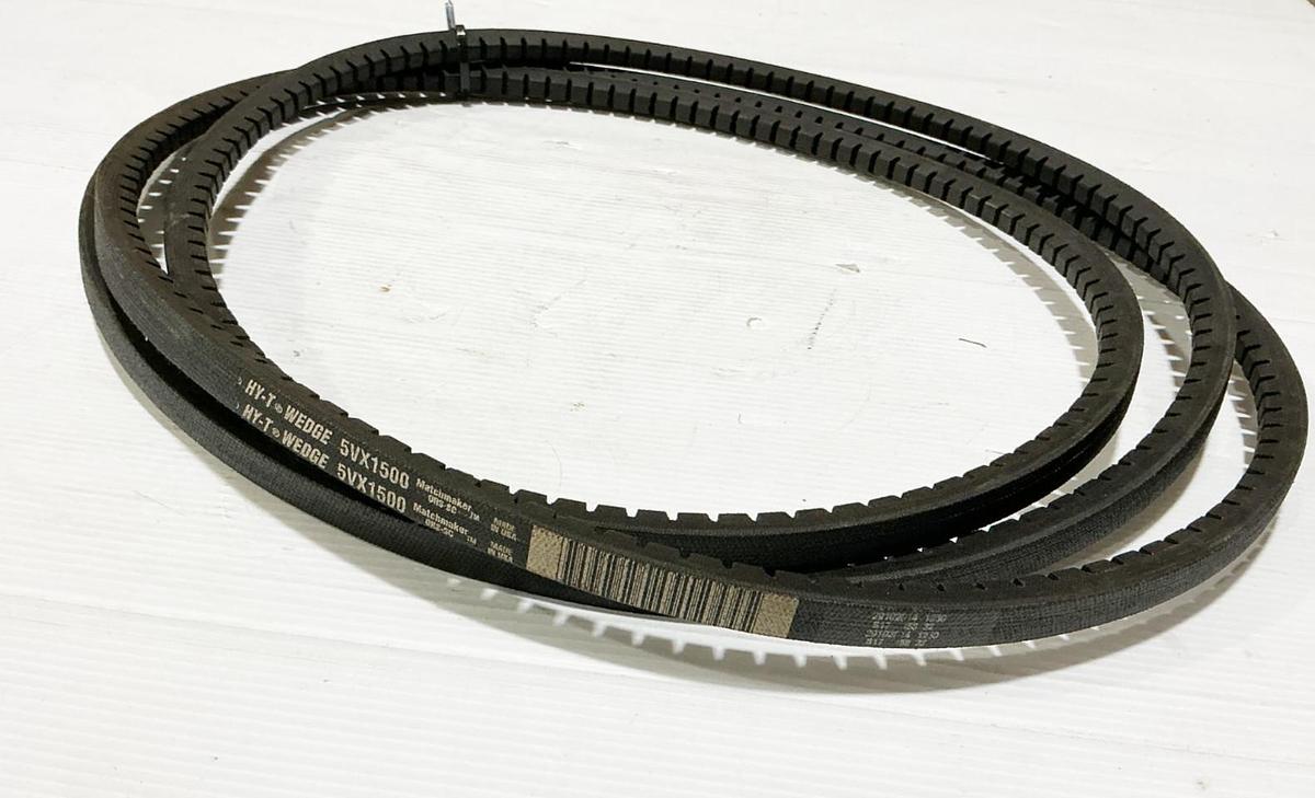 New 5VX1500 Cogged V-Belt 150" OD 0.62 WIdth 1 Rib - No Box
