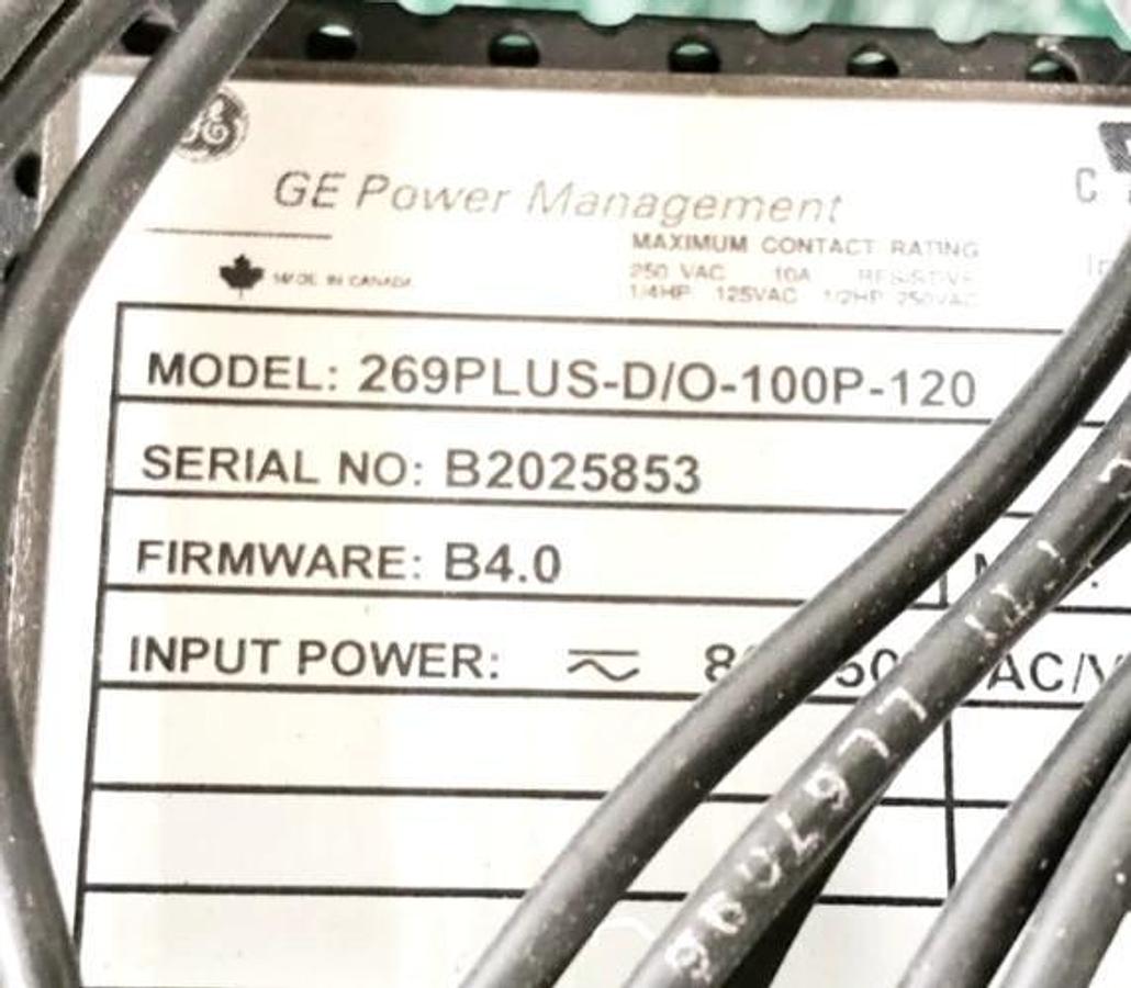New General Electric 269PLUS-D/O-100P-120 Multilin 269 Motor Managemant Relay