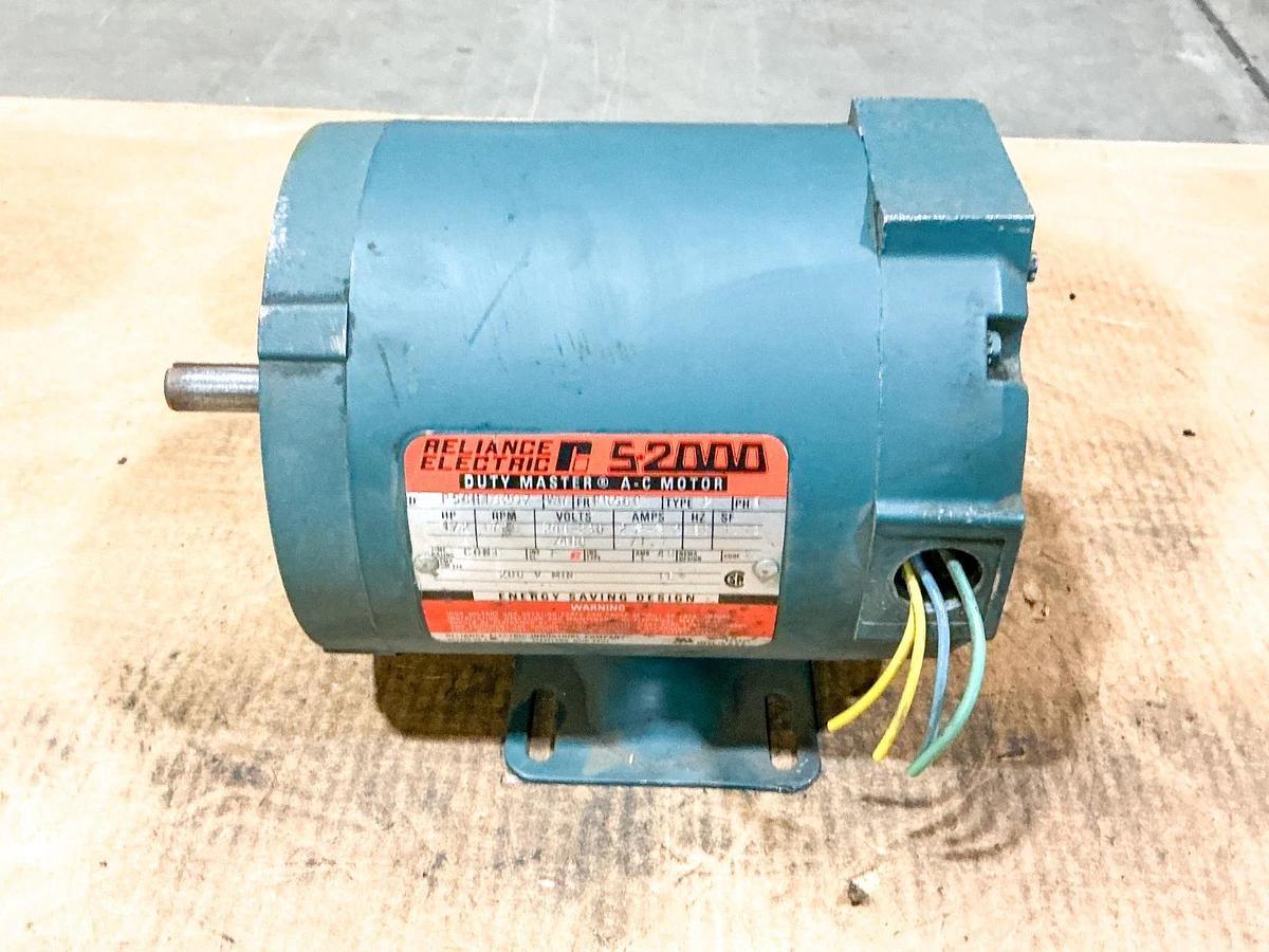Used Reliance P56H1320Z Electric Motor 1/2HP 3PH 460V 1725RPM