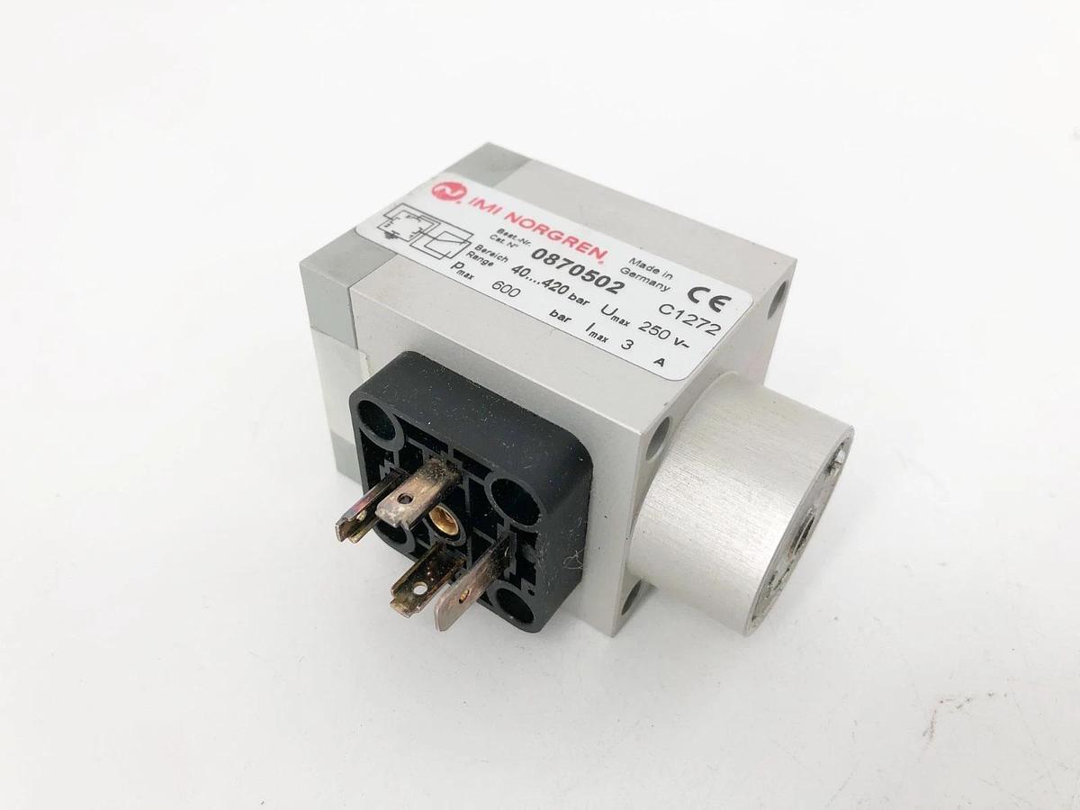 New IMI Norgren 0870502 Pressure Switch 4-420 Bar 250V 3A 600 Bar Max