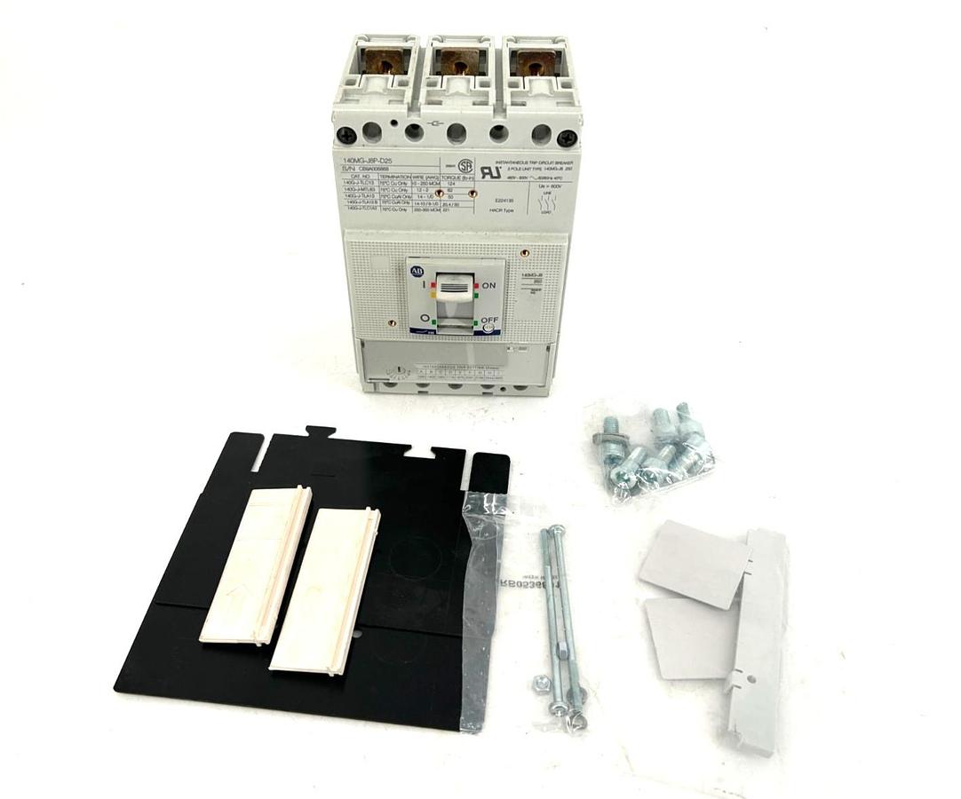 New Allen Bradley 140MG-J8P-D25 Circuit Breaker 480-600V 250A 3P J-Frame No Box