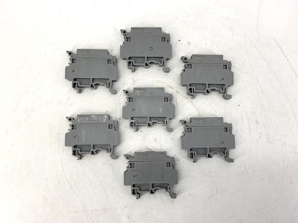 Used Assorted Lot of 7 M4/8.S... ABB Entrelec Fuse Holding Terminal Block M4/8.S