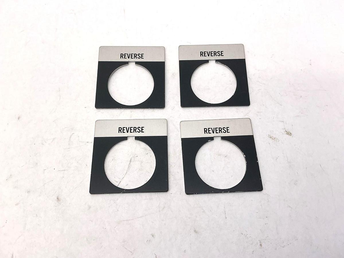 Lot of 4 New Allen Bradley 800T-X539 Ser A Legend Plate Reverse Accessory