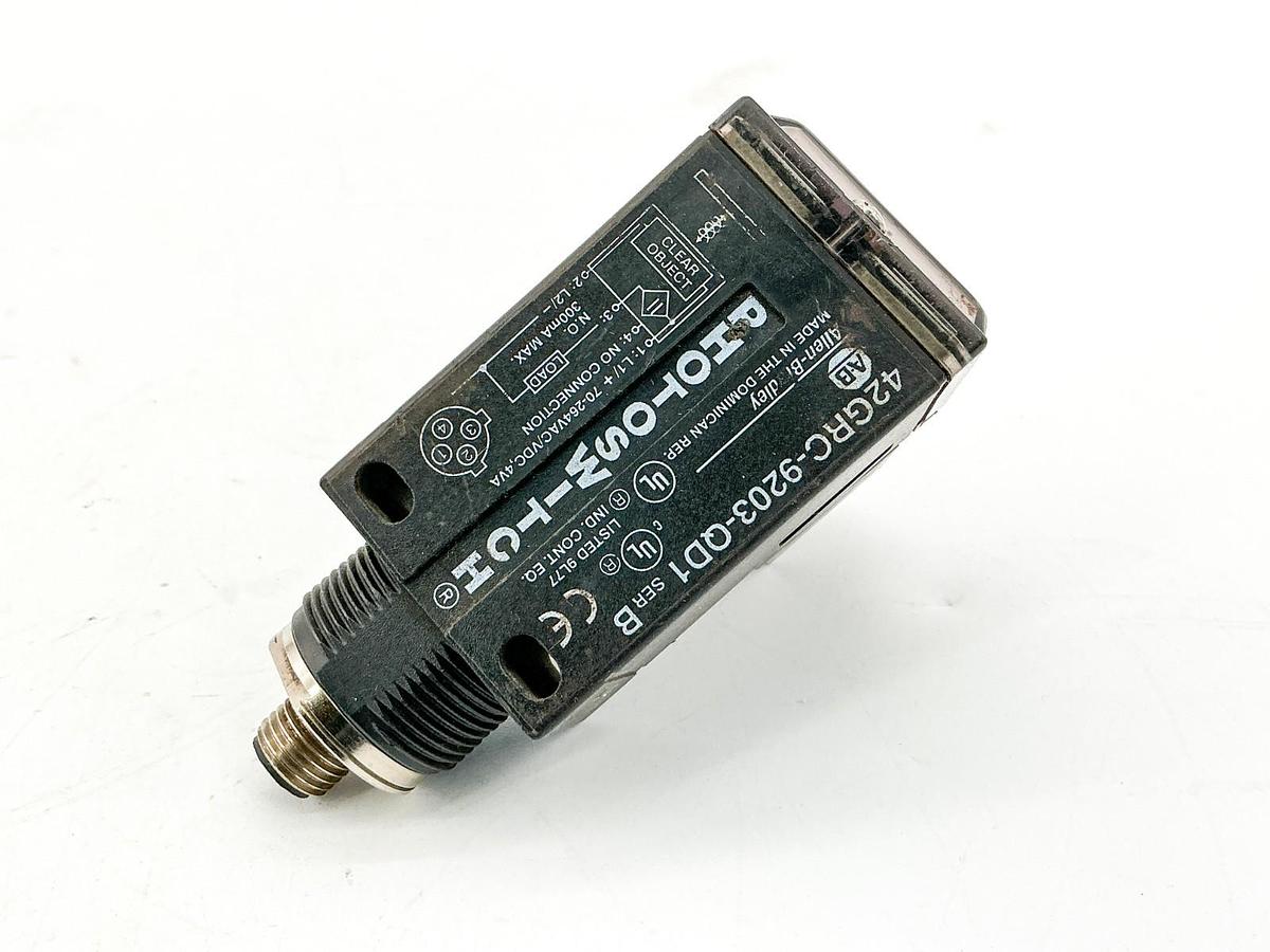 Used Allen Bradley 42GRC-9203-QD1 Photoswitch Sensor 264VAC 4VA Ser.B