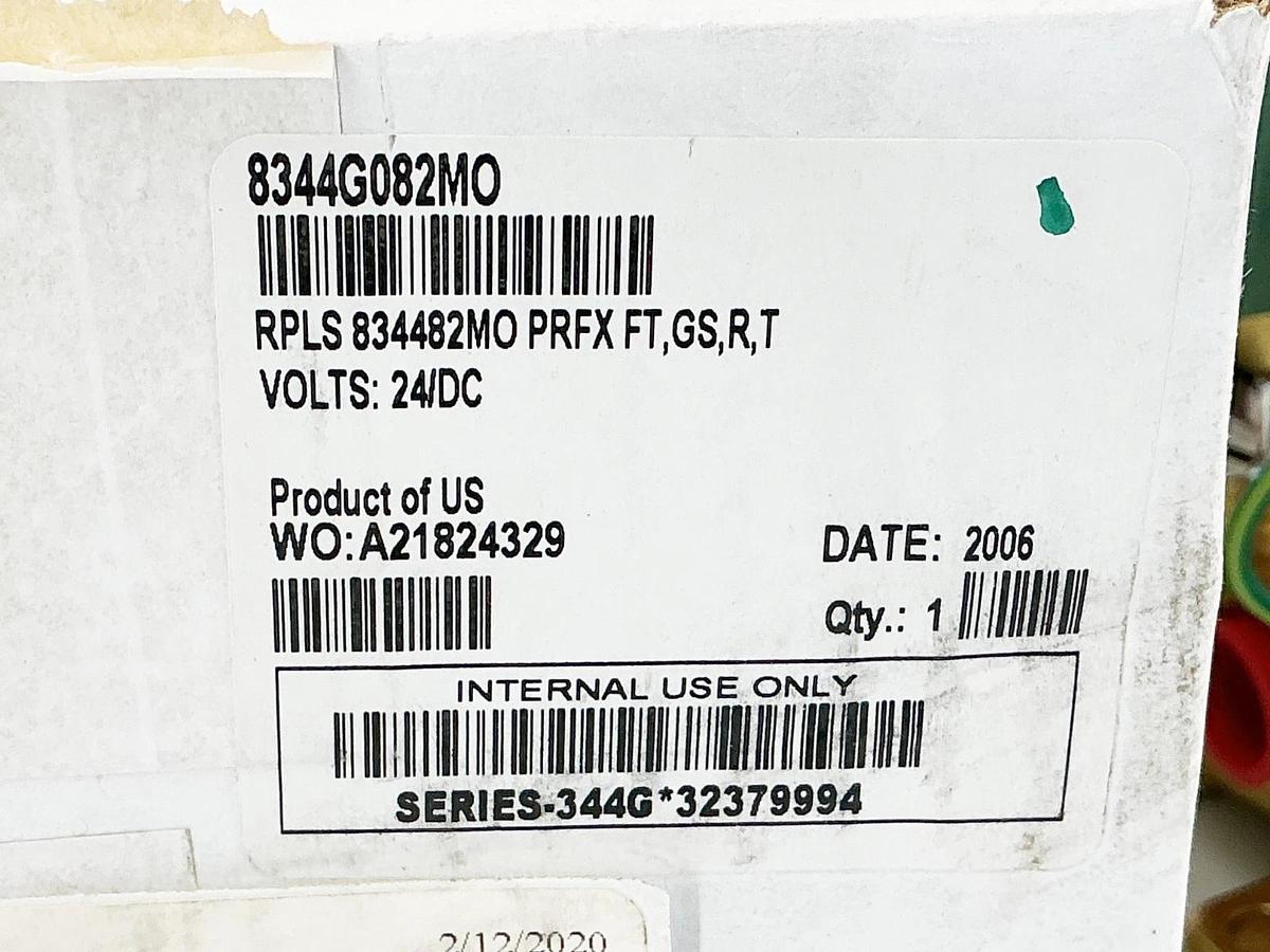 New Asco 8344G082MO 24V Solenoid Valve 125PSI 1/2" Pipe 10.6W