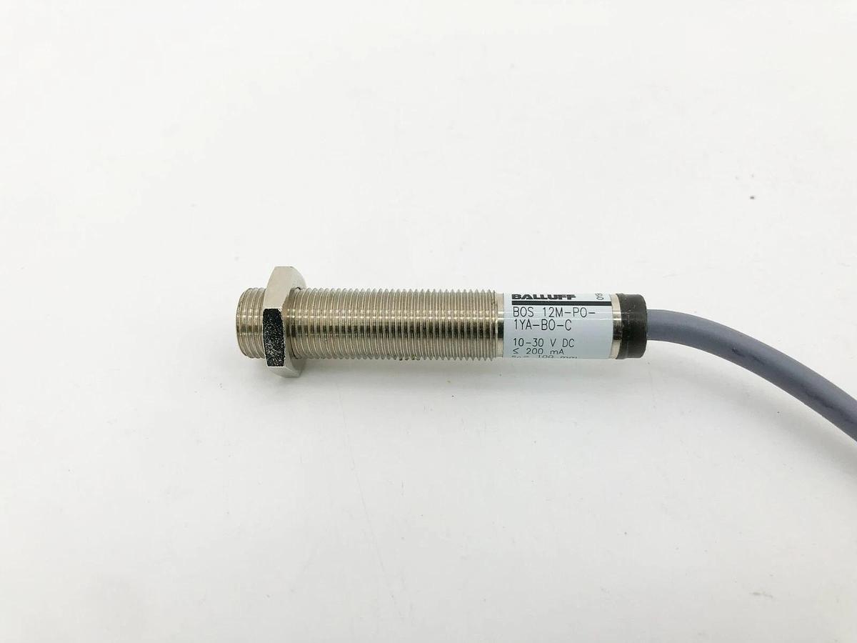 Used Balluff BOS 12M-P0-1YA-B0-C Photoelectric Sensor 10-30VDC 100mm Range