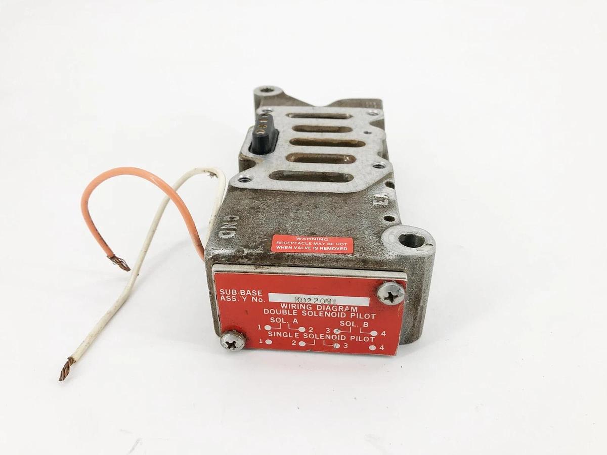 Used Schrader Bellows K022091 Sub-Base Assembly