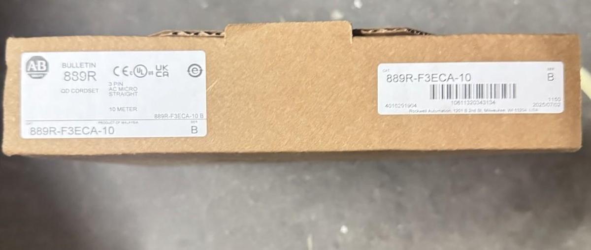 New Allen Bradley 889D-N4AC-5 Cable 4Pin DC Micro Right Angle W/LED- No Box