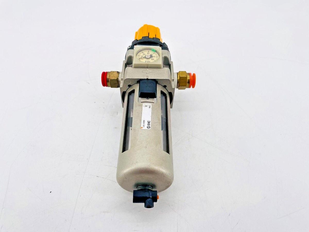 Used SMC US18698 Filter Regulator 0-60PSI