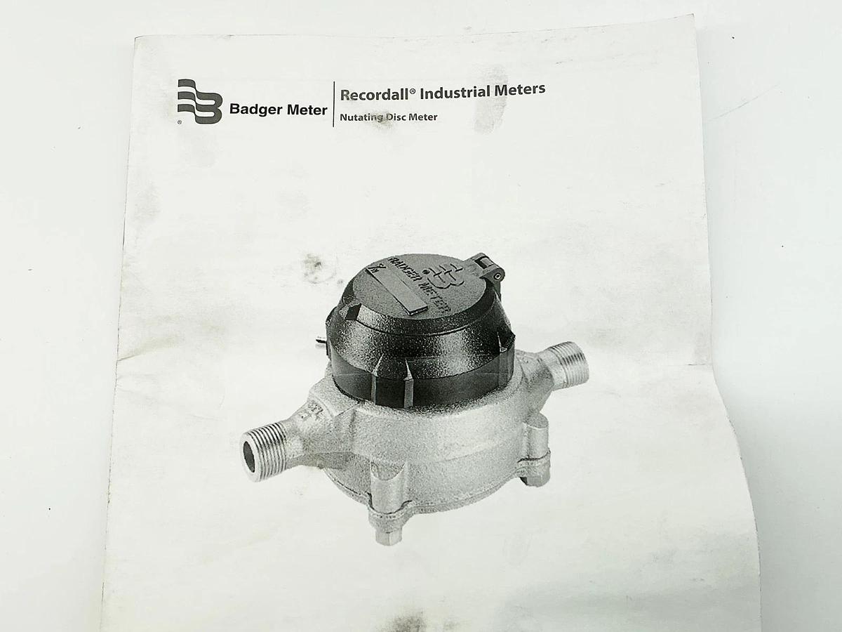 New Badger Meter 14219673 High INT Low Nutating Disc Meter Valve