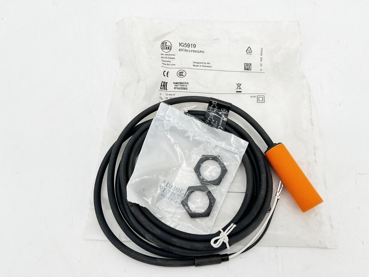 New IFM IG5919 Inductive Sensor IGC2012-FRKG/PH M18x1 10-55VDC PNP/NPN