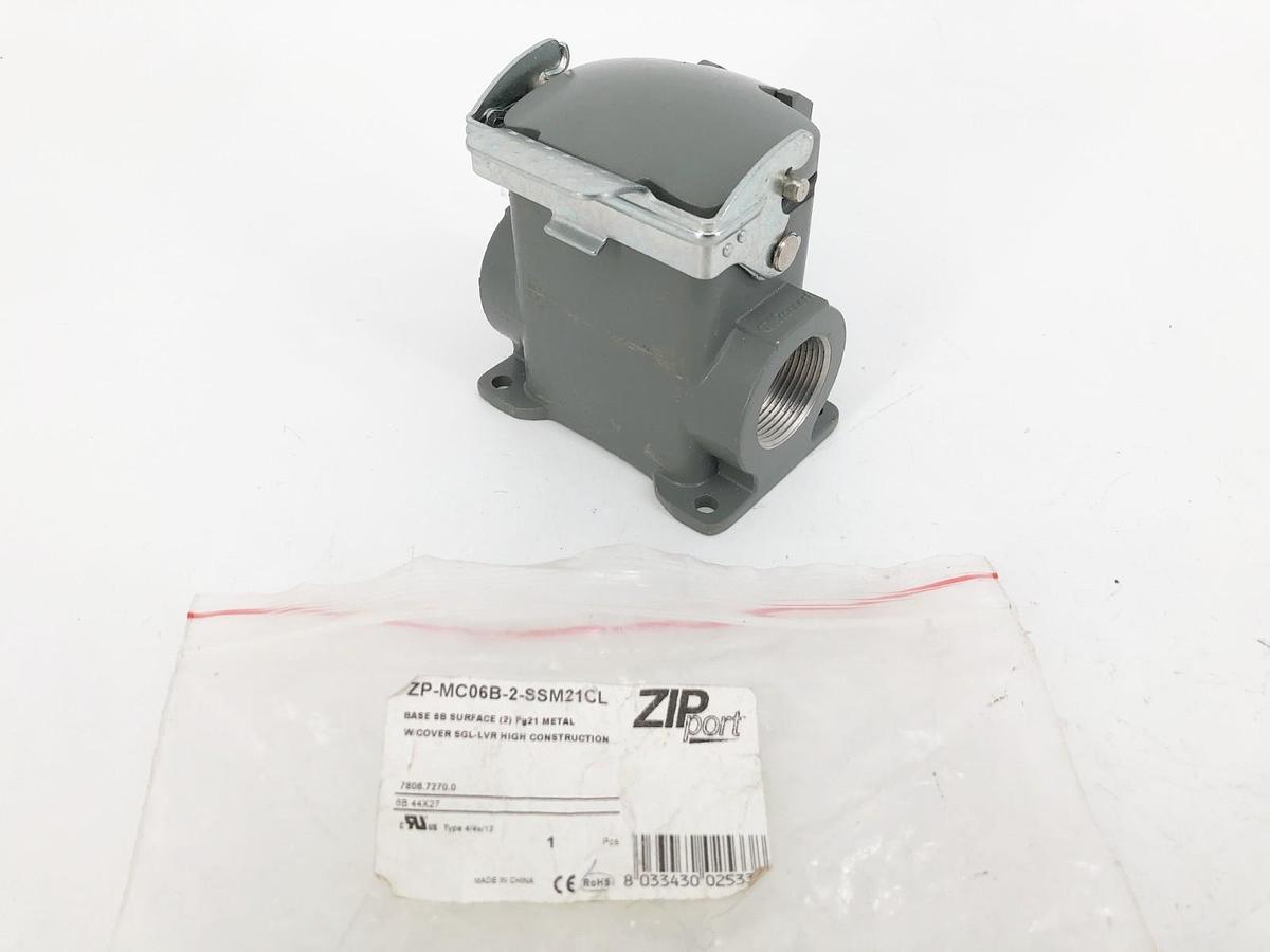 New ZIPport ZP-MC06B-2-SSM21CL Connector Housing Size 6B