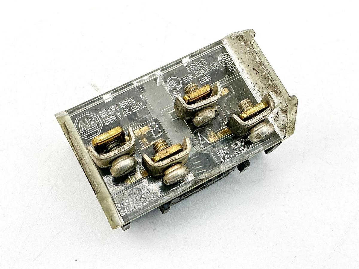 Used Lot of 4 Allen Bradley 800T-XA Contact Block Ser.D