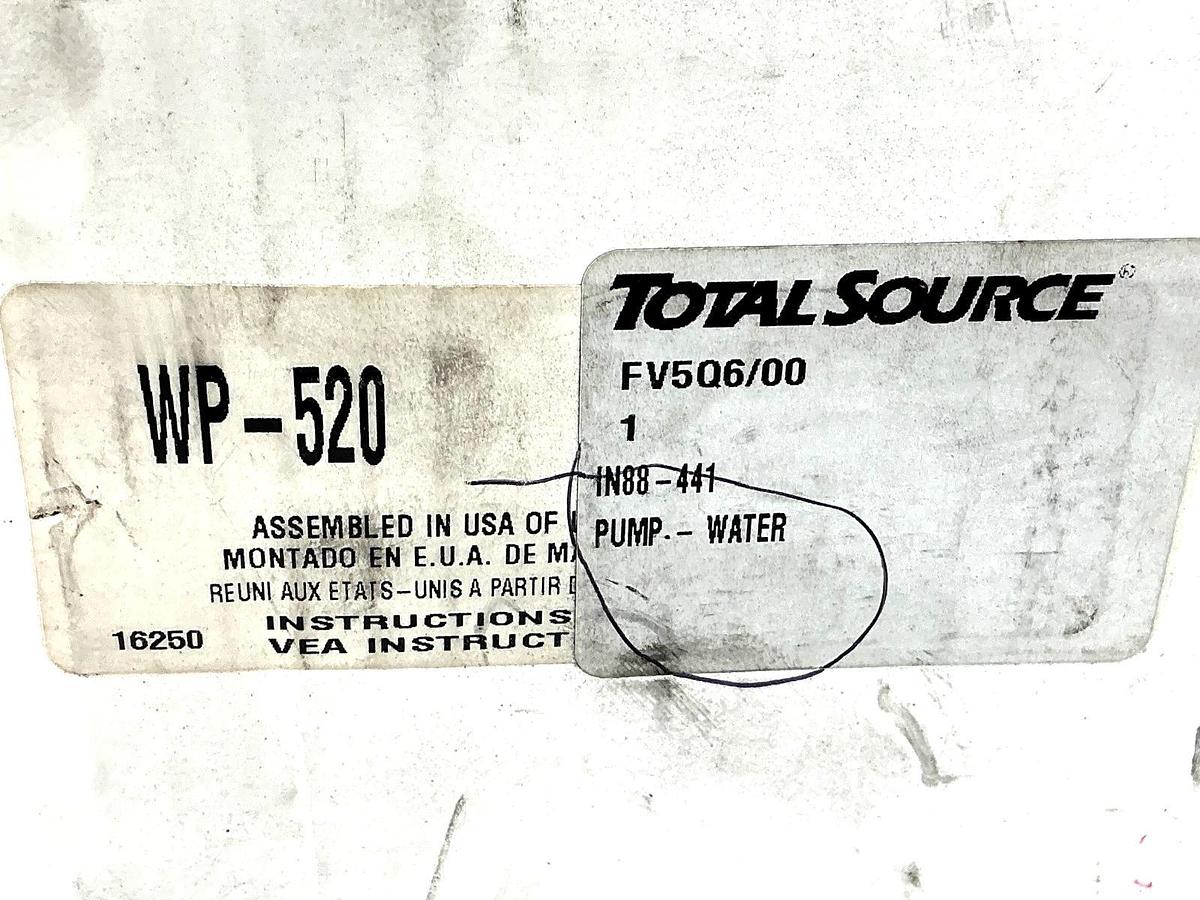 New Total Source IN88-441 Water Pump WP-520