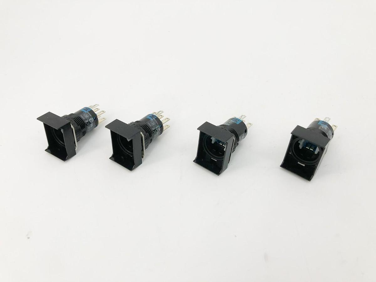Lot of 4 New IDEC AL6H-M200 Momentary Rectangular Illuminated Pushbuttons