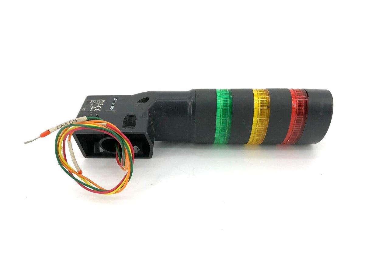 Used IDEC LD6A-W Signal Stack Light, Red, Yellow, Green, 24V