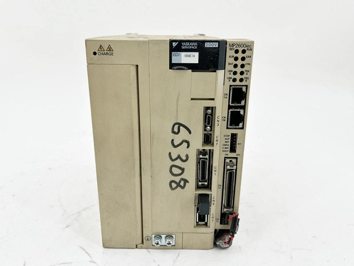 Used Yaskawa SGDV-180AE1A000000300 Sigma Logic Servo Amplifier 2kW 200V