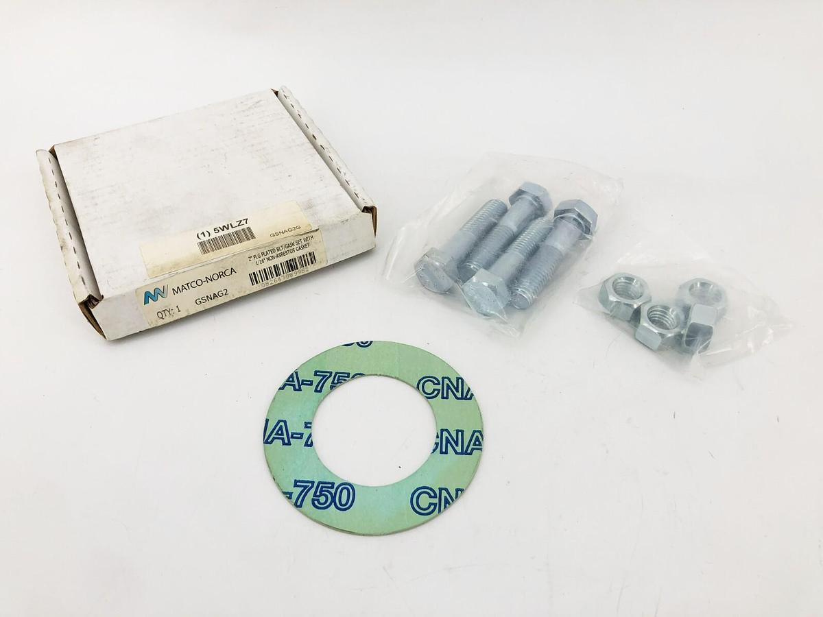 New Matco-Norca GSNAG2 2'' Ring Flange Gasket 1/16" Thick Non-Asbestos 5WLZ7