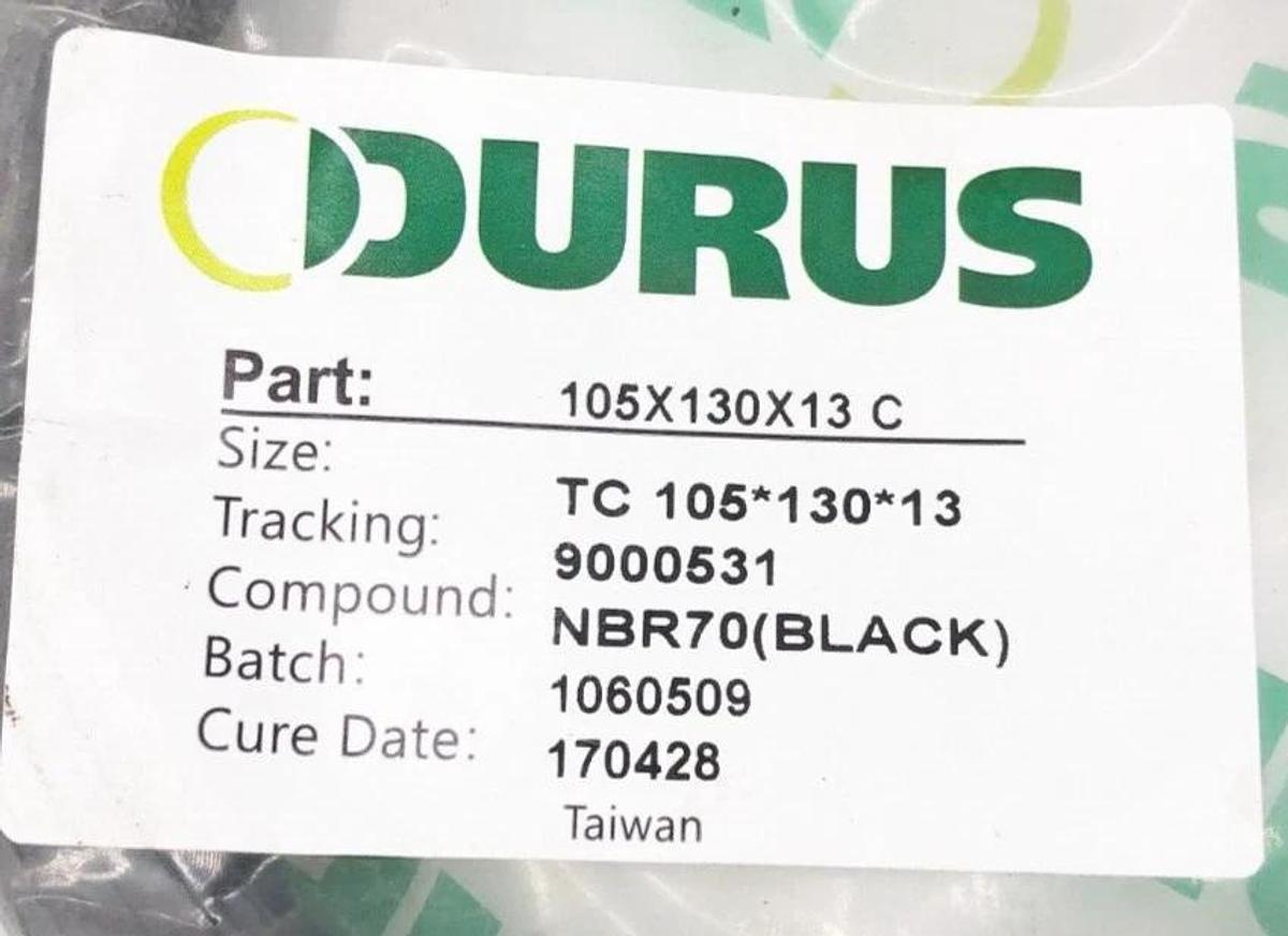 Lot of 3 New Durus 105X130X13 C Oil Seals TC 105*130*13 NBR70(BLACK)