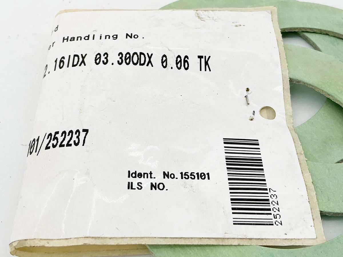 New Lot of 3 Voith Paper 155101 Gasket GSKT 02.161DX 03.30ODX 0.06 TK