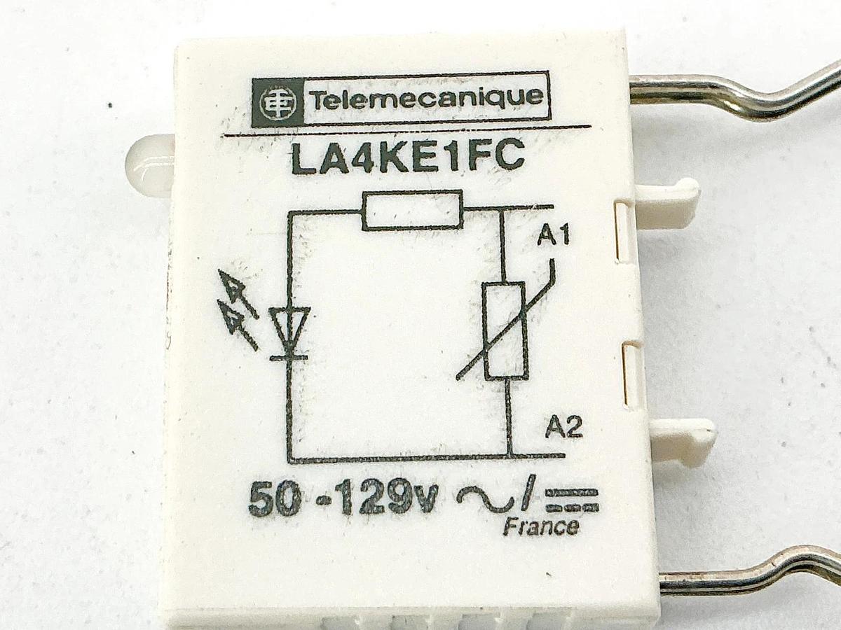 New Lot of 5 Telemecanique LA4KE1FC Suppressor Relay Module 50-129V - No Box