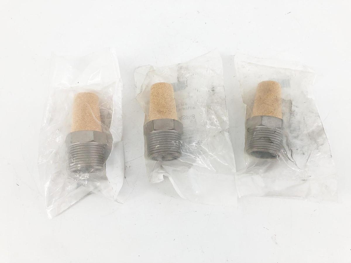 Lot of 3 New Arrow Pneumatics ASP-8 Muffler Filters 1" NPT