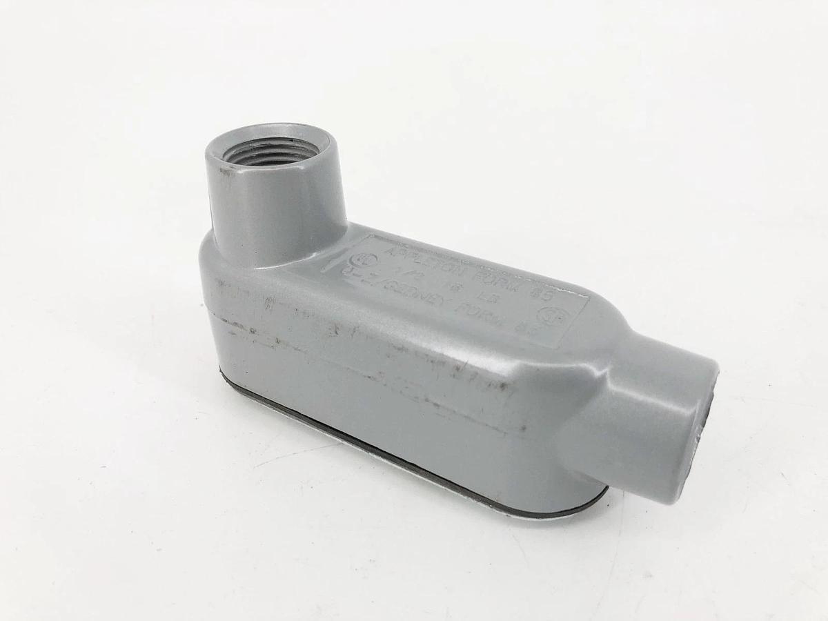 Lot of 2 New Appleton LB50-A Aluminum Conduit Bodies 1/2” Form 85 16 LB - No Box