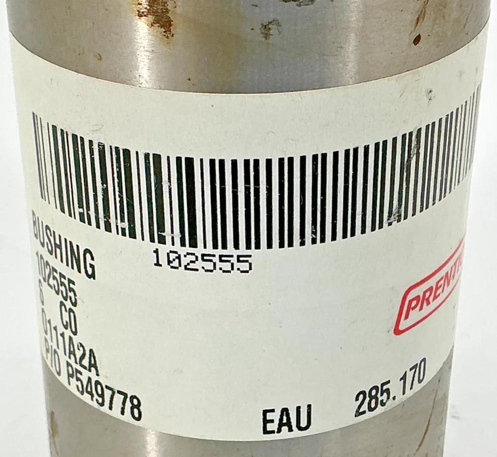 New Prentice 102555 Bushing Stainless Steel OD: 2.576" ID: 2.040" - No Box