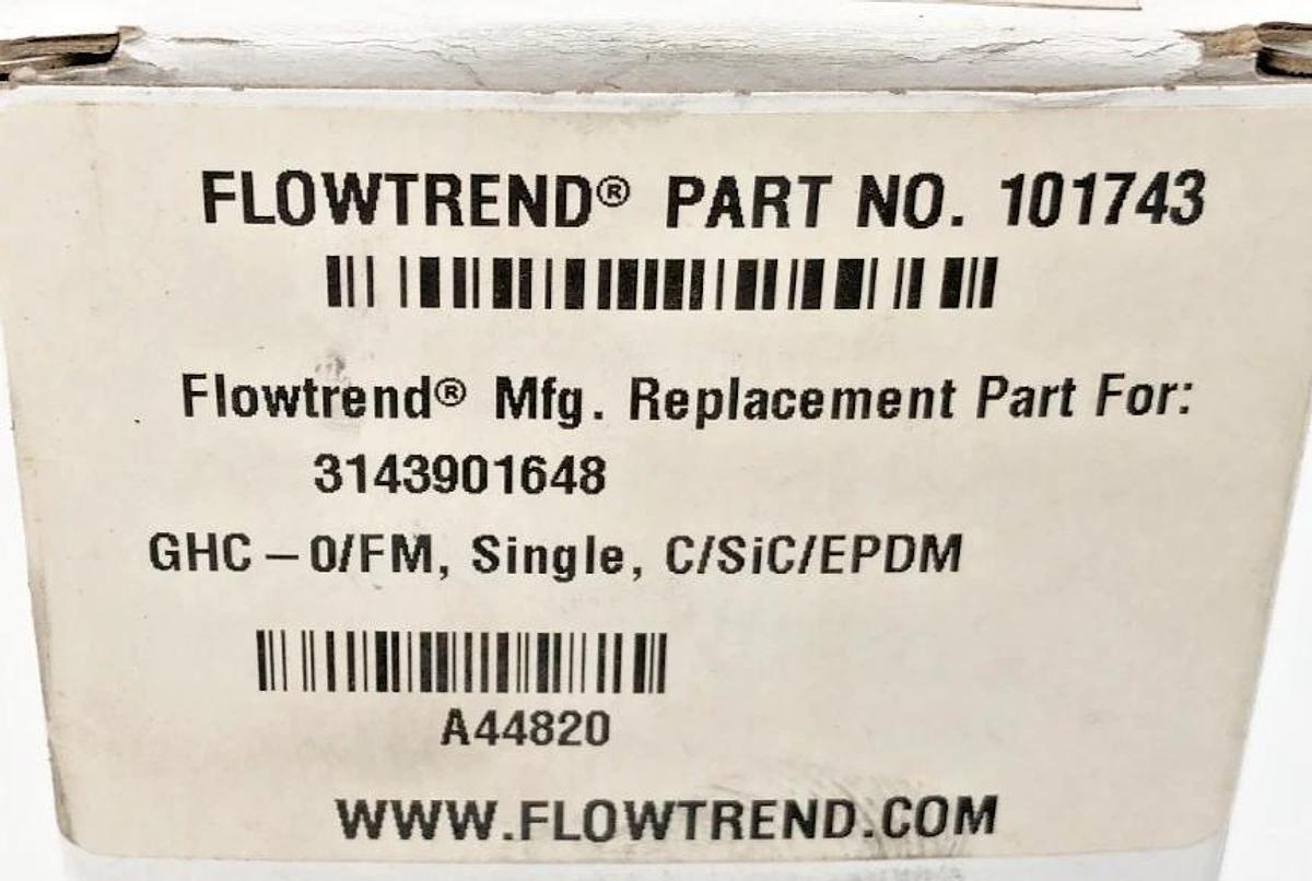 New Flowtrend 101743 Seal Kit GHC-0/FM SINGLE C/SIC/EPDM 3143901648
