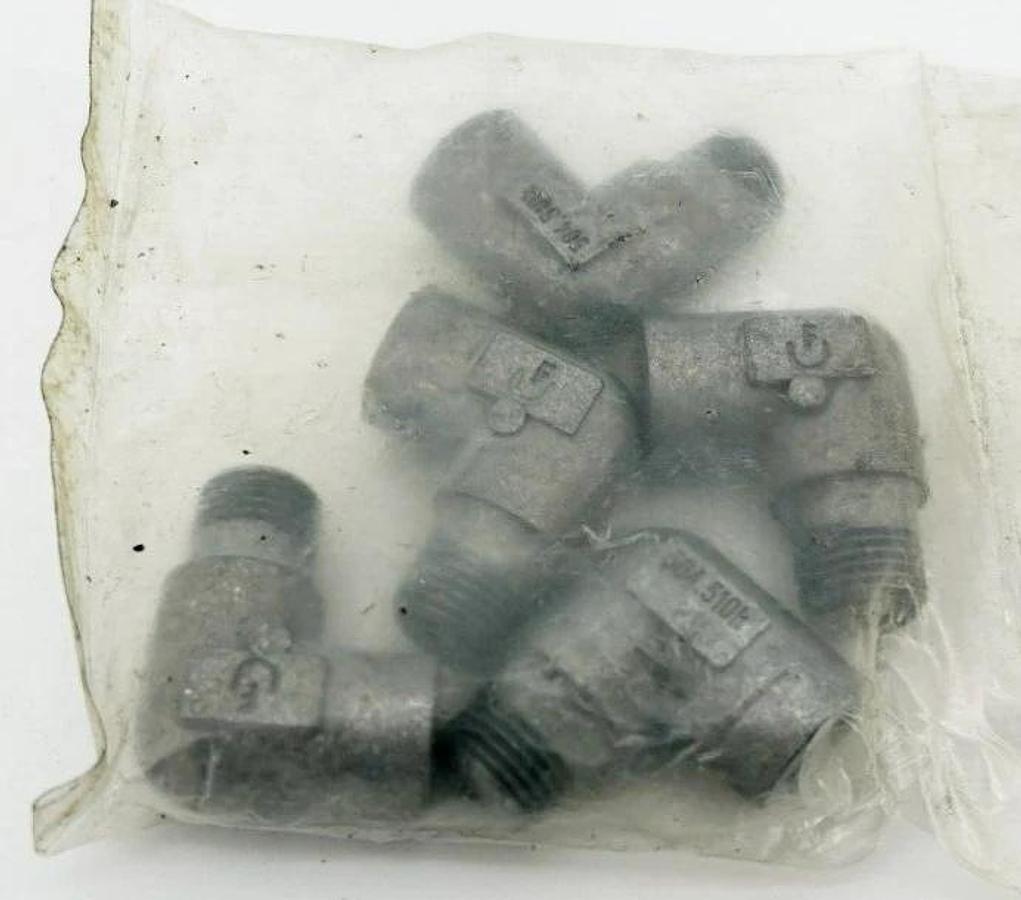 Lot of 5 New Vogel / SKF 504-510K Elbows, Tapered Thread