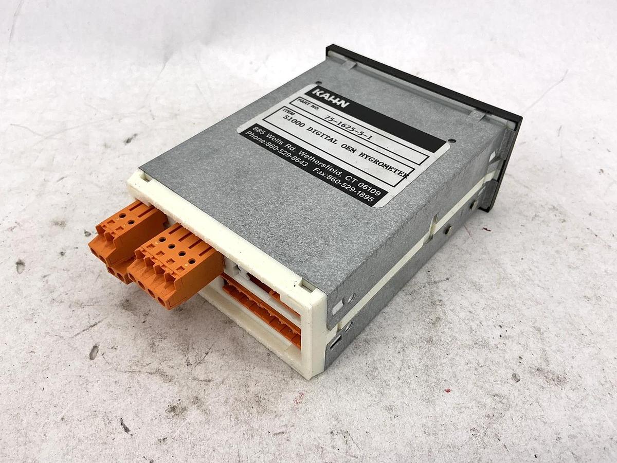 Used Kahn 75-1625-5-1 Pneumatech S1000 Digital OEM Hygrometer Analog 115VAC
