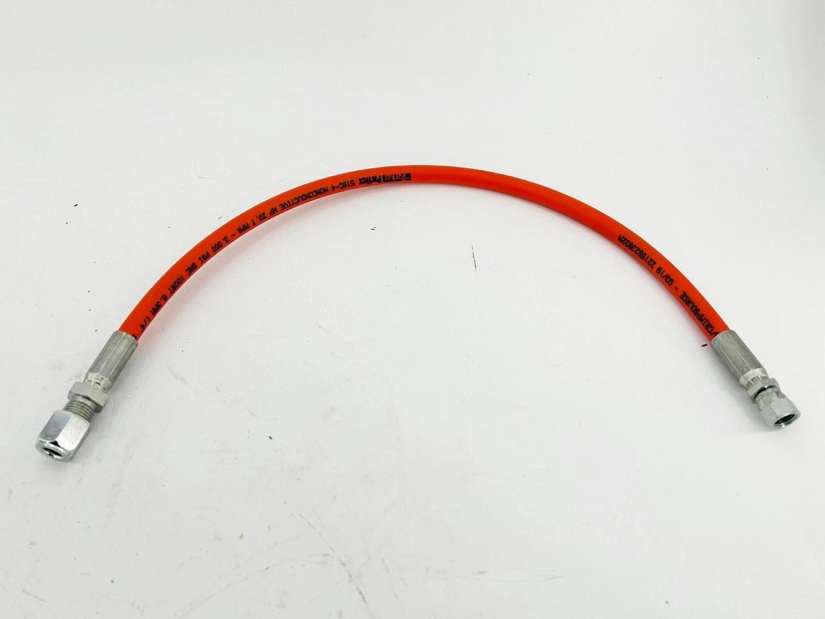 New Parker Parflex 518C-4 Hose 24" Length Orange 3PSI SAE 1/4" ANSI 150PSI 7MPA