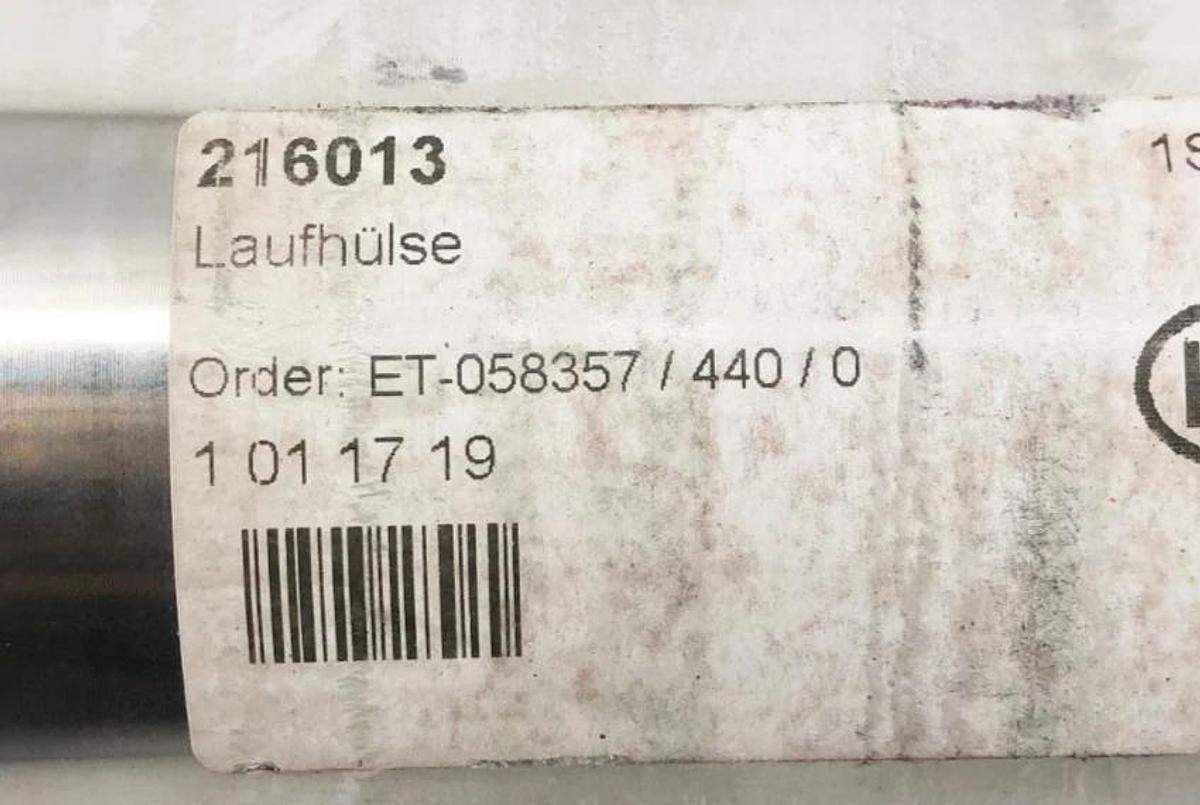 New Karl Schnell 216013 Bushing Stainless Steel 3-1/8" OD x 5-1/2" - No Box