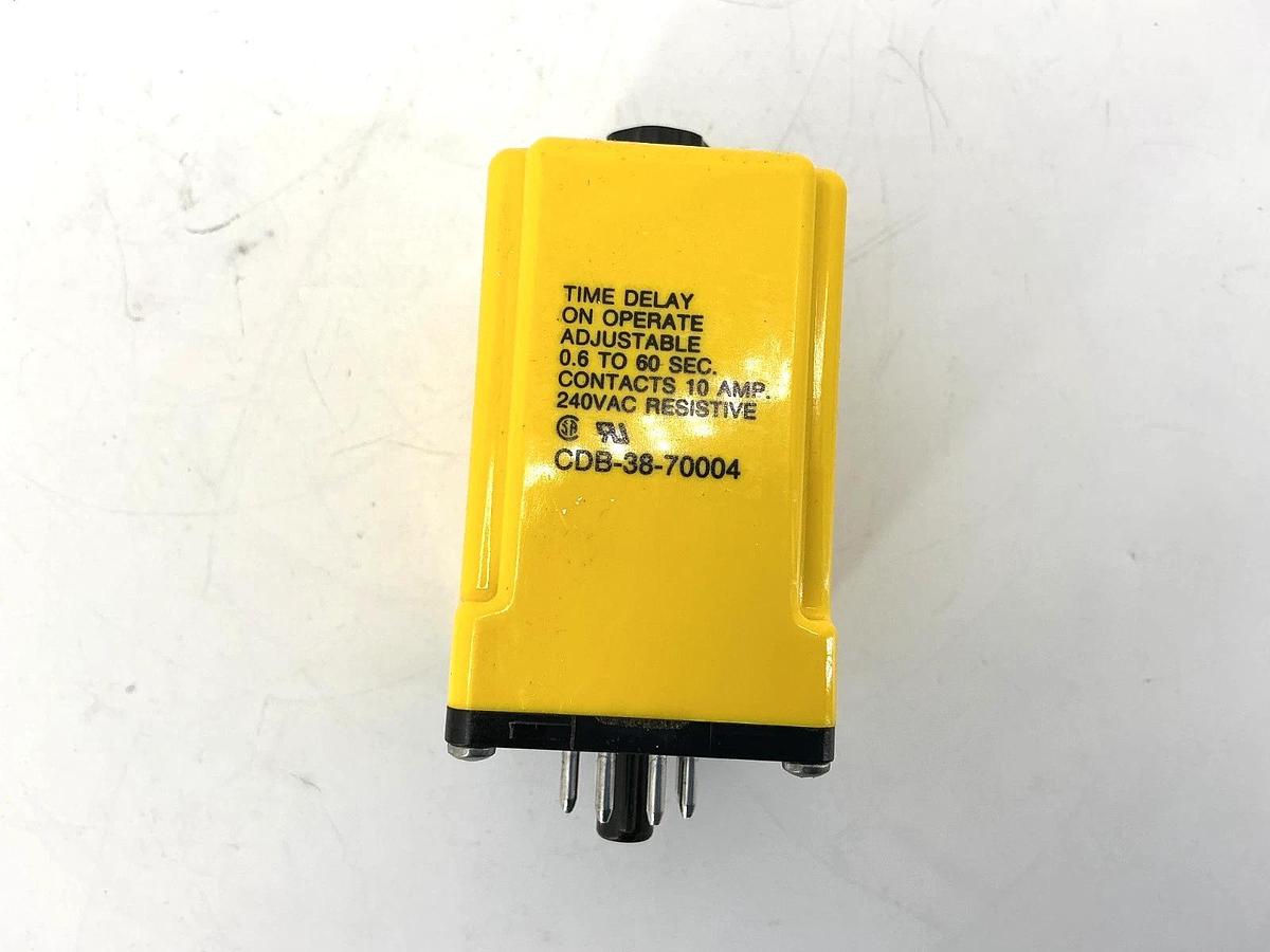 New Potter & Brumfield CDB-38-70004 Time Delay Relay 0.6-60sec 8-Pin 10A 240VAC