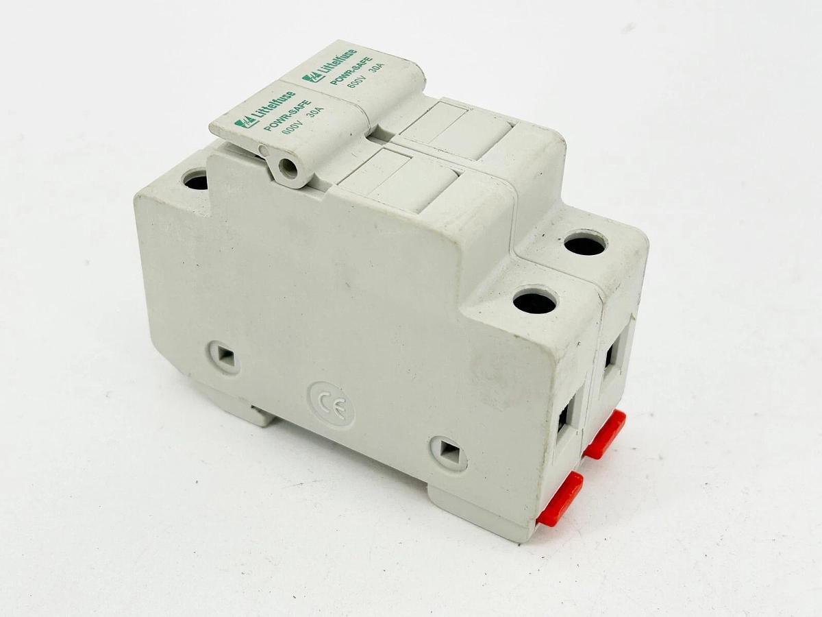 Used Lot of 2 Littelfuse LPSC CH Fuse Holder 600V 30A