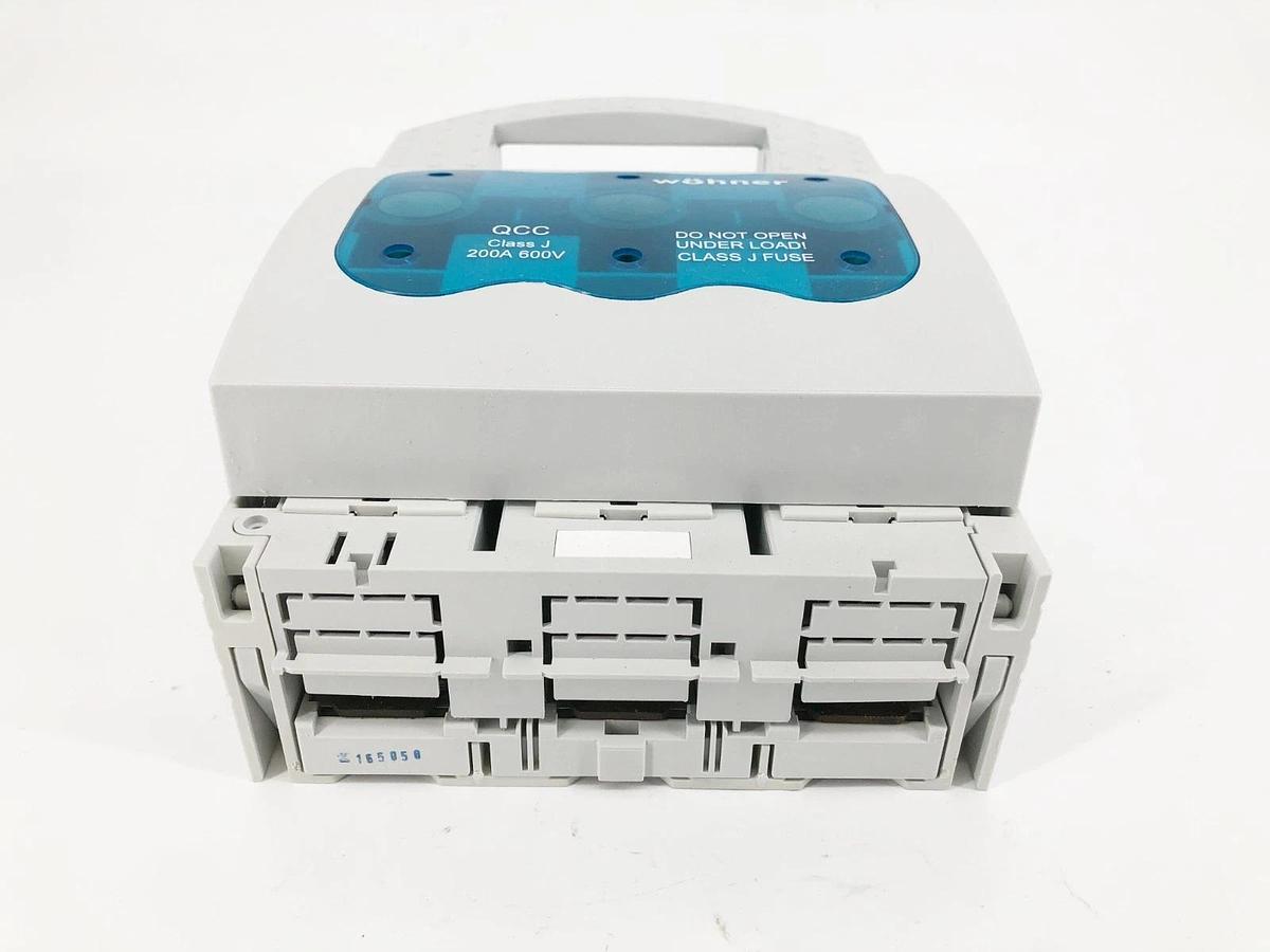 New Wohner 33409 Quadron Fuse Holder Panel Mount 200A 600VAC Class J
