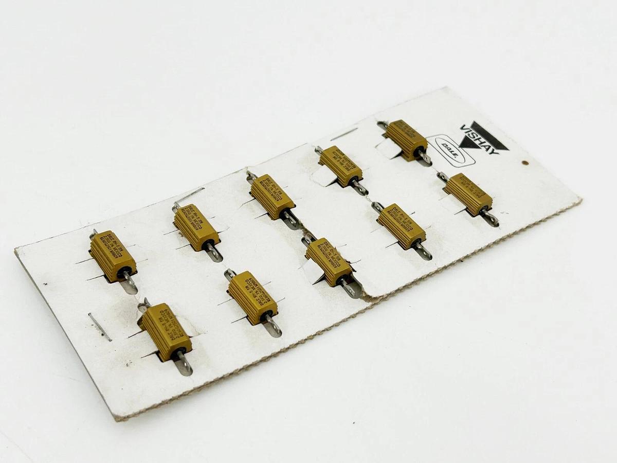 New Lot of 10 Vishay Dale RH-5 Resistor 5W 2.5K OMHS 1%