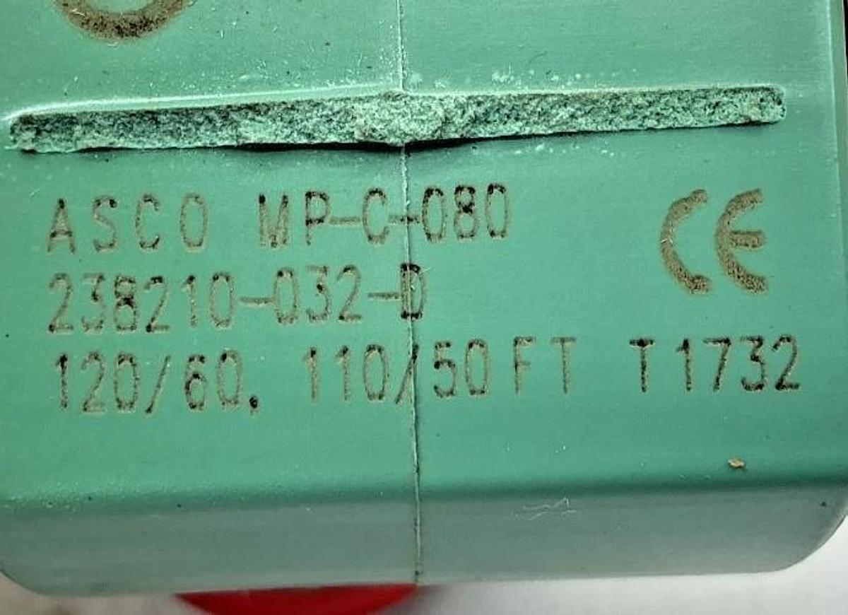 New ASCO 8220G404 110/120V Solenoid Valve 2-Way 1/2" Pipe 6.1W 50/60HZ 4NWZ4