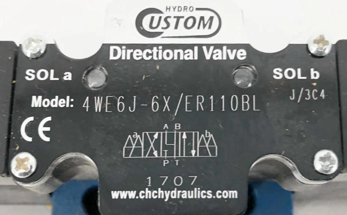 New Hydro Custom 4WE6J-6X/ER110BL Directional Valve 110V 1707